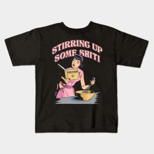 Stirring up some shit! Kids T-Shirt